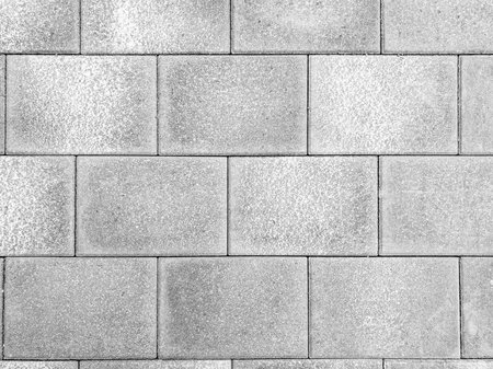 Gray brick wall texture background. Tiled. Gray wall from bricks background.
