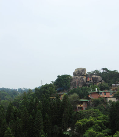 Xiamen scenery view from cable carの写真素材