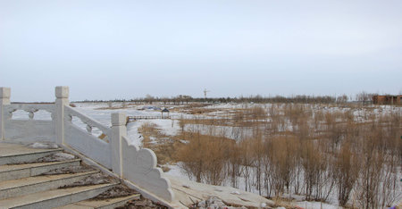 winter sceneryの写真素材