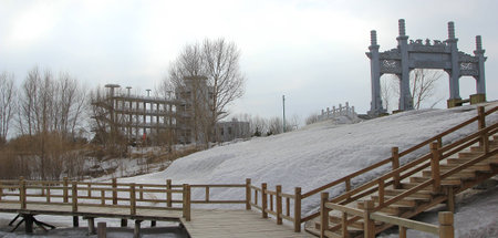 daan winter sceneryの写真素材