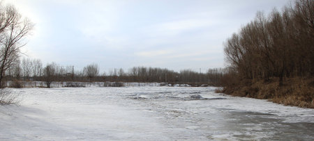 winter landscapeの写真素材