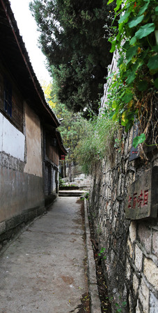 Walkway in a townのeditorial素材