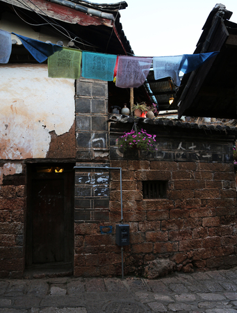 View of an ancient building in an ancient townのeditorial素材