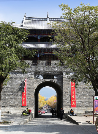 Ancient architectural building in Daliのeditorial素材