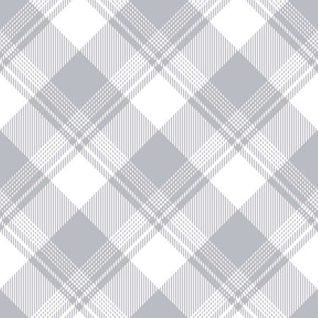 Check pattern in grey and white. Buffalo plaid ombre tartan graphic vector background for spring summer flannel shirt, dress, jacket, other modern fashion fabric print. Striped textured design.のイラスト素材