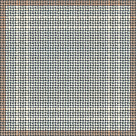 Scarf background with dog tooth pattern in grey and beige. Geometric vector for square silk bandana,...