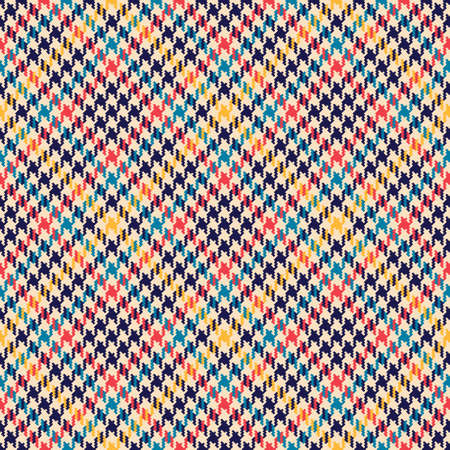 Tartan plaid pattern tweed for spring autumn winter. Seamless multicolored pixel textured dog tooth...
