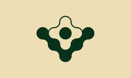 Monogram chain symbol design initial conceptのイラスト素材