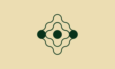Minimal icon logo design initial concept designのイラスト素材
