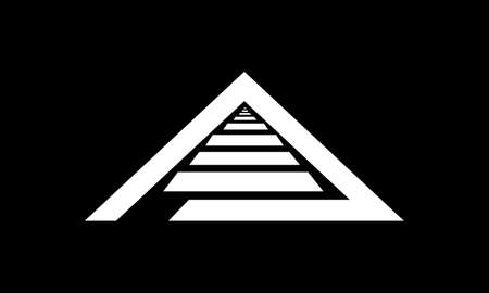 Minimal icon design - with dark blue background and orange subjectのイラスト素材