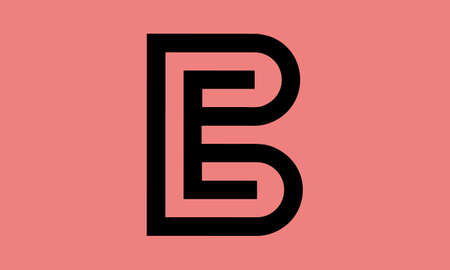Letter B line art icon designs - Vector illustrationのイラスト素材