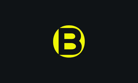 Bold letter logo B or OB - Initial vector design - Premium Icon, Logo vectorのイラスト素材