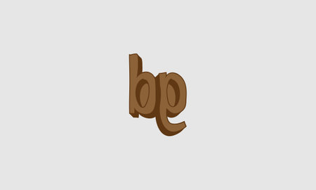 Bold letter icon BG - Initial vector design - Premium Icon, Logo vectorのイラスト素材