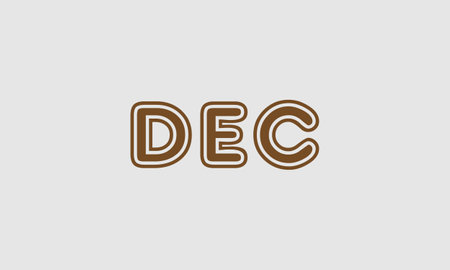 Word DEC in letters - Initial vector design - Premium Icon, Logo vectorのイラスト素材