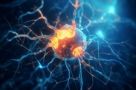 Electrifying Neuronal Connections: Illuminating the Human Brain's Neuron Cellsの素材