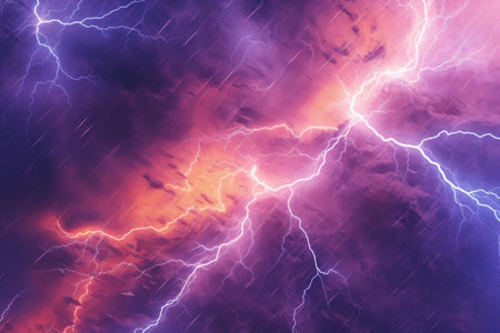 Dynamic Lightning Abstract Background Electrifying Artistryの素材