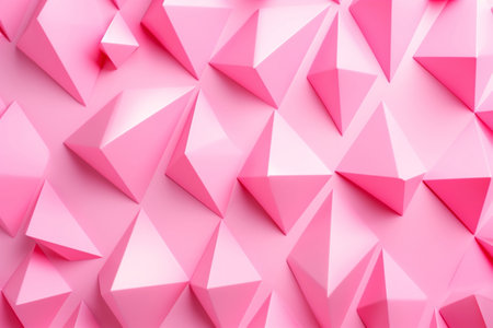 Contemporary Pink Background with Geometric Shapes for Designの素材