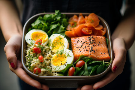 Embracing a Handheld Balanced Dietの素材