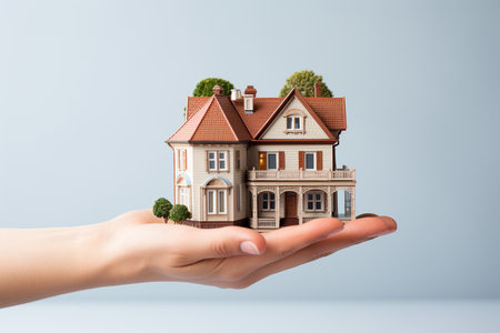 Handcrafted Dream Miniature House in Handの素材