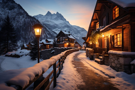 Picturesque Alpine Villageの素材