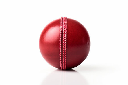 Single Cricket Ball Imageの素材