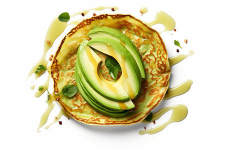 Tempting Avocado Flavored Pancakeの素材