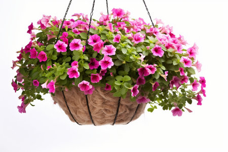 Elevated Hanging Display Botanical Basketの素材