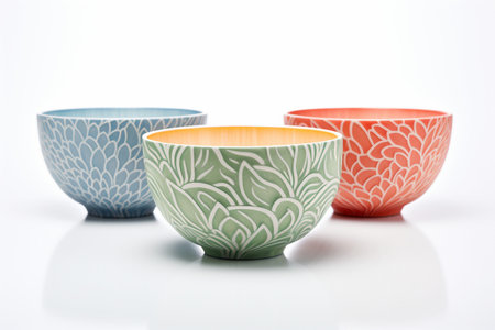 Floral Accents on Delicate Bowlsの素材