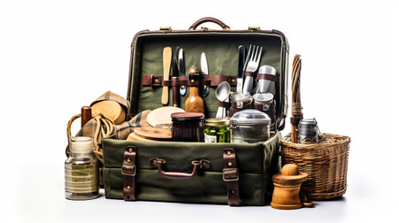 Isolated Camping Essentials Hamperの素材