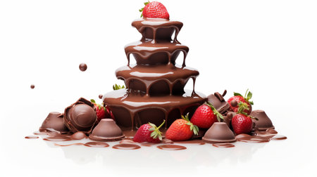Isolated Chocolate Fountain Eleganceの素材