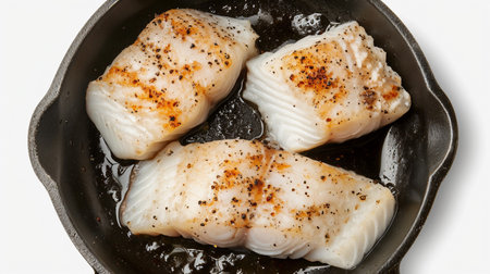 Cod Meat Cooking Isolationの素材