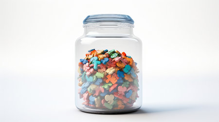 Isolated Memory Jar on Whiteの素材