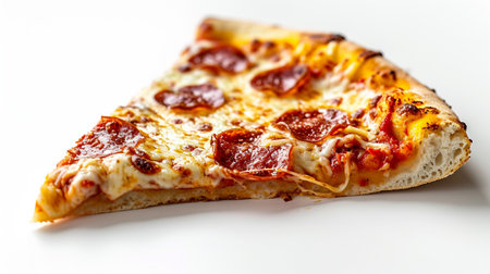 Isolated White Pizza Sliceの素材