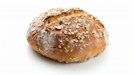 Isolated Whole Wheat Bunの素材