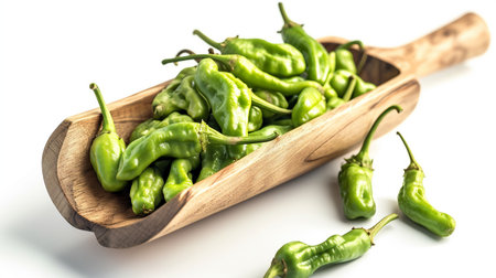 Shishito Pepper in Wooden Scoopの素材