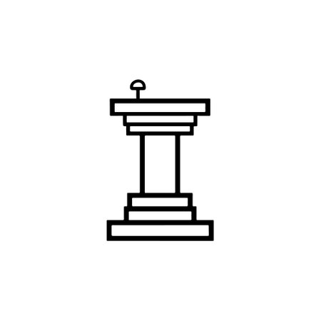 Minimalist Podium Vector Icon ..のイラスト素材