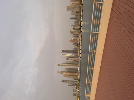 Vibrant City Skyline at Duskの写真素材