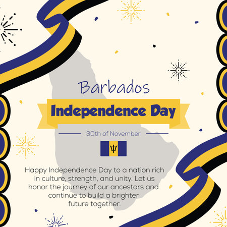 Celebrate Barbados Independence Day with Pride.のイラスト素材