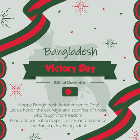 Bangladesh victory day bannerのイラスト素材