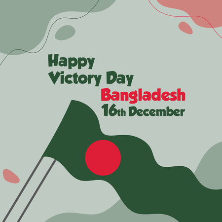 Bangladesh victory day designのイラスト素材