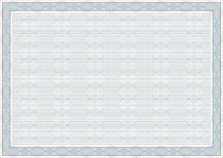 vector secure blank certificate templateのイラスト素材