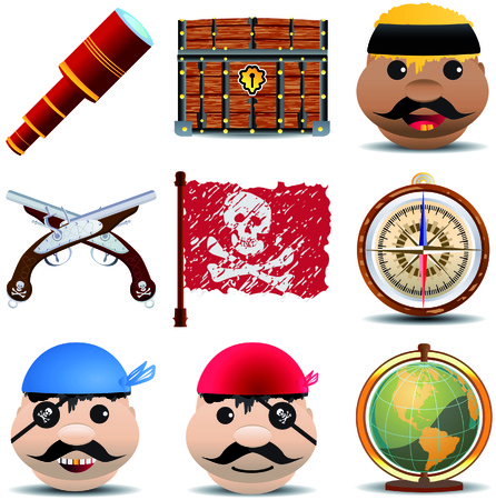 patrate icon set of 9 items set 2のイラスト素材