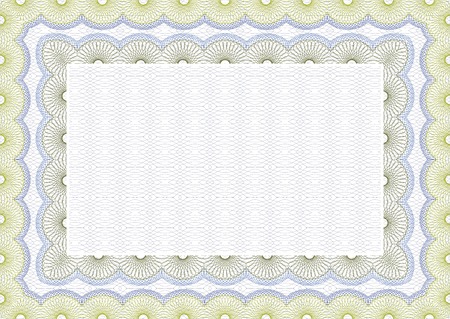 Secure blank guilloche certificateのイラスト素材