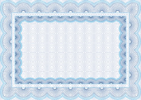 Secure blank guilloche certificateのイラスト素材