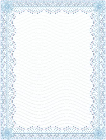 SECURE background BLANK CERTIFICATE のイラスト素材