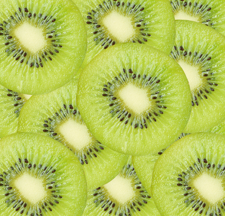 Slice kiwi fruit backgroundの写真素材