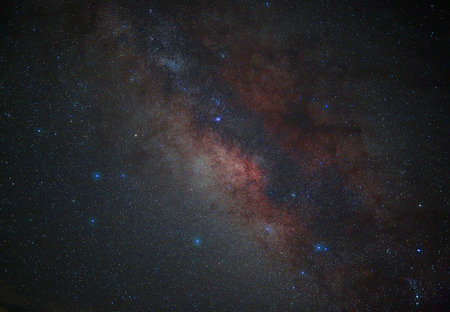Universe space milky way galaxy with many stars at night, Astronomy photography.