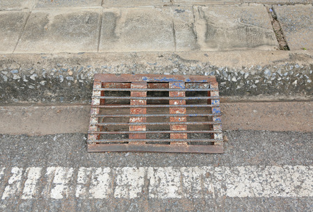 Small iron ladder made from steel bar used for car drive up or down