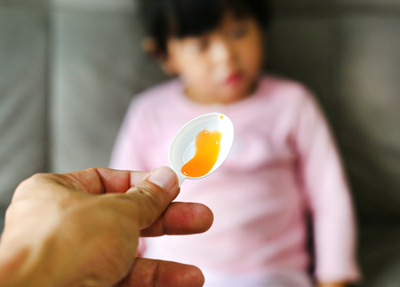 Child receiving pillの写真素材