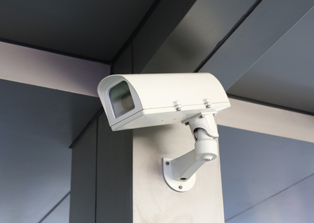 CCTV Security camera of the morden buildingの写真素材